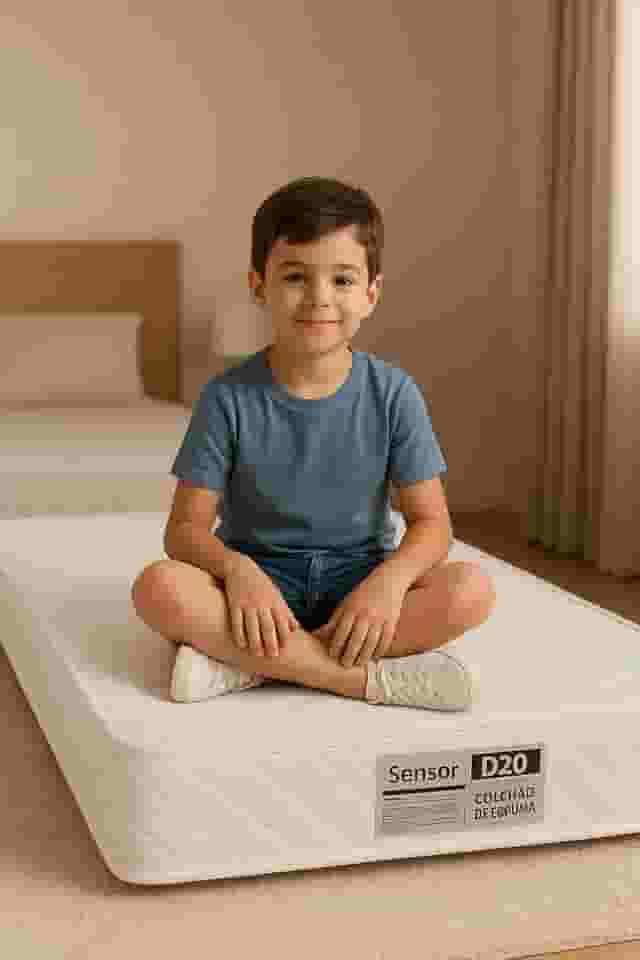 Colchão Infantil Sensor Premiun D20 148cm x 68cm x10cm para Crianças