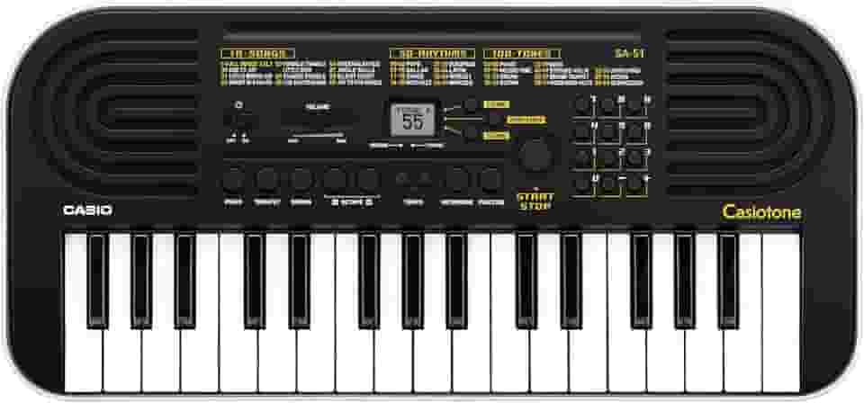 Teclado Infantil Casio SA-51 H2 Preto 32 Teclas Portátil Iniciante