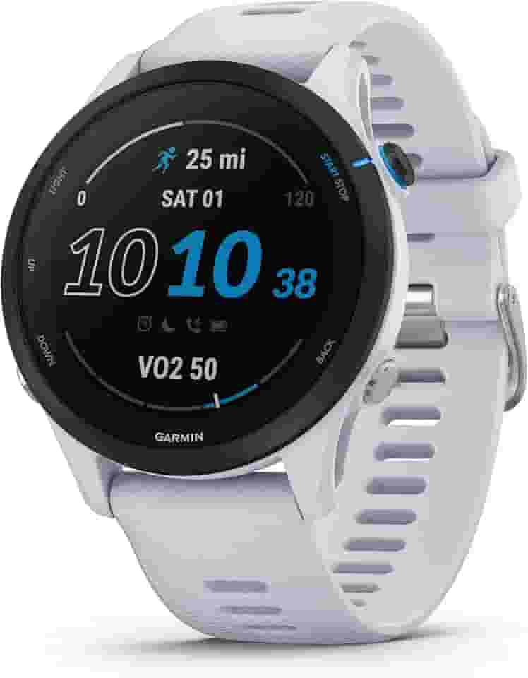 Garmin Forerunner 255 Music, Gps Executando Smartwatch com Música, Insights Avançados, Bateria de Longa Duração, Branco