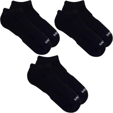 Kit 3 Pares Meia Cano Curto Esportiva Active Com Algodão Masculina, 3 Preto, 39-43