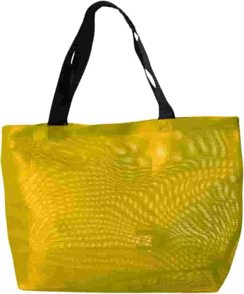 Bolsa Sacola Feminina Tela Praia Piscina Alça Dupla Ombro Reforçada Verão Lisa Colorida Tote Transparente Barata Simples