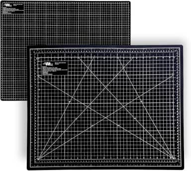 Base Para Corte De Mesa A2 Dupla Face Patchwork Artesanato (Preta)