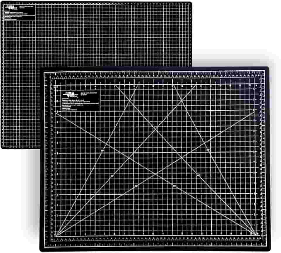 Base Para Corte De Mesa A2 Dupla Face Patchwork Artesanato (Preta)