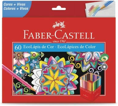 EcoLapis de Cor Faber-Castell 60 Cores, Faber-Castell, 120160G, Multicor