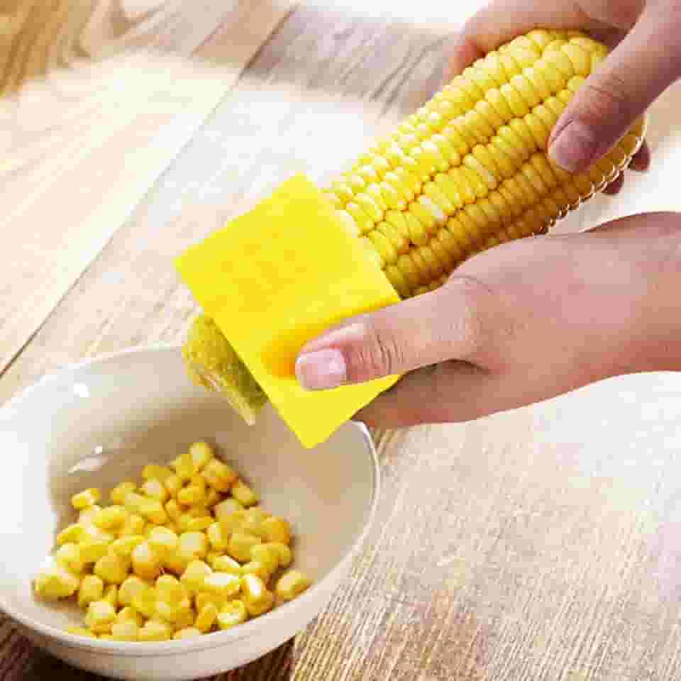 Raladores de milho de aço inoxidável removem grãos de milho sem esforço