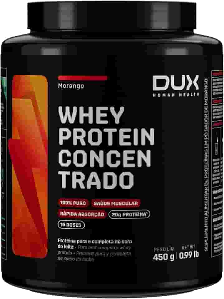 WHEY PROTEIN CONCENTRADO MORANGO 450G DUX