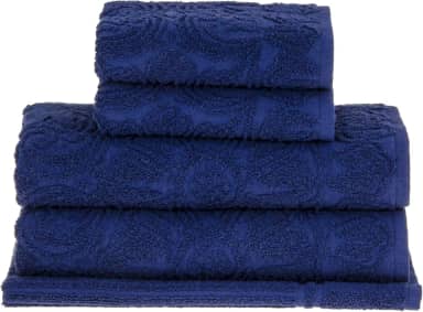 Buddemeyer Jogo de toalhas Florentina Banho Azul 5 peças