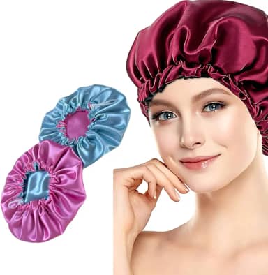 Touca de Cetim Dulpa Face Com Regulagem, Cores Variadas, Cabelos Sem Frizz, Proteção Para Cabelo