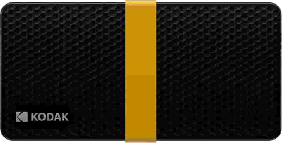 KODAK SSD portátil X200 256GB com USB-C 3.1 Gen 2 (10 Gbps)
