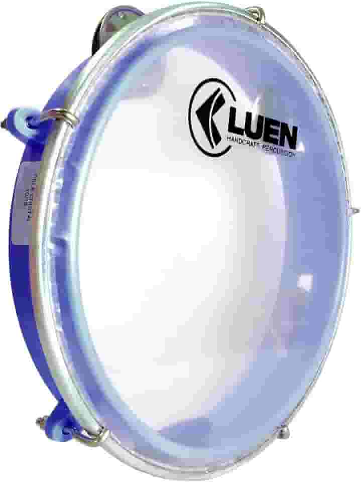 Pandeiro Abs Azul Junior Pele Cristal 08"