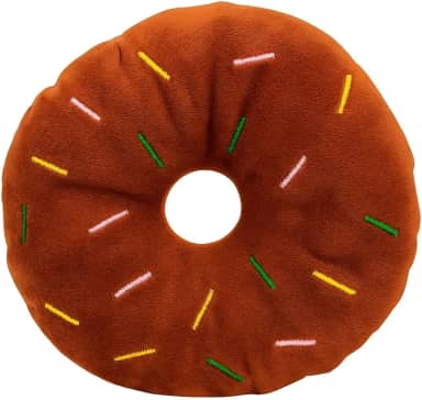 Rosquinha Donuts de Pelúcia com Apito para Cachorro (MARROM)