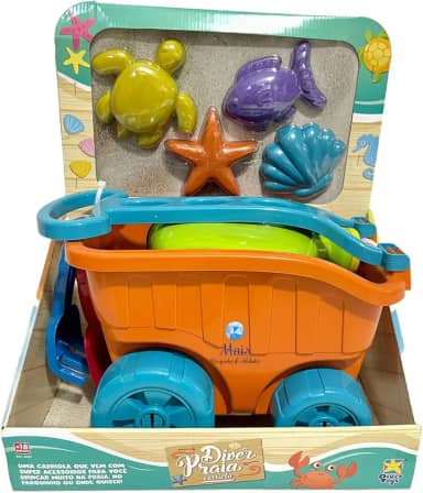 Diver Praia - Carriola Com Acessórios, DiverToys