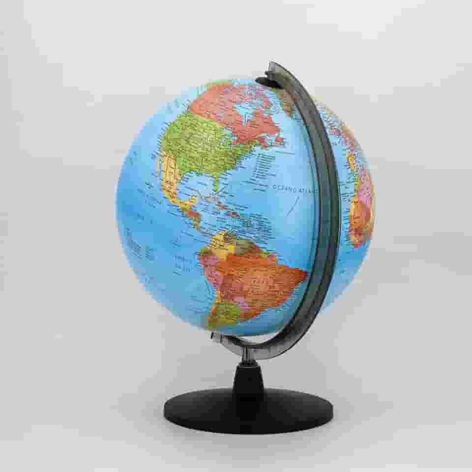 Globo Terrestre Atlante 30 cm – Mapa Político com App Interativo para celular