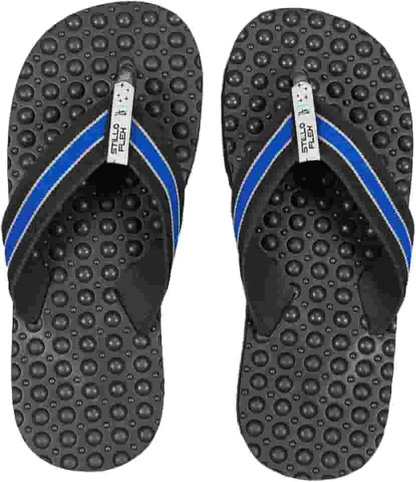 Chinelo Ortopédico Masculino Stilloflex Antiderrapante para Esporão e Fascite Plantar Anatomico Palmilha Massageadora - Azul