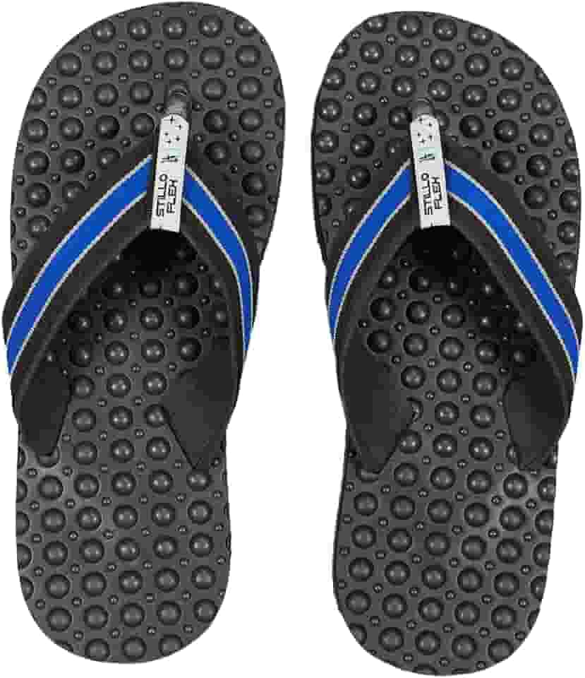 Chinelo Ortopédico Masculino Stilloflex Antiderrapante para Esporão e Fascite Plantar Anatomico Palmilha Massageadora - Azul