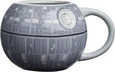 Silver Buffalo Caneca de cerâmica esculpida, tamanho único (pacote com 1), Estrela da Morte