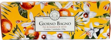 Giorno Bagno Kit De Sabonete Em Barra Para Mãos E Corpo Aroma Flor De Laranjeira E Vetiver 3 X 100G