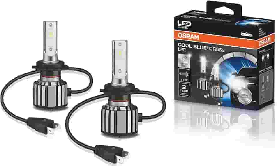 KIT LED COOL BLUE CROSS H7 OSRAM - 64210CW CBC - Potência 23W - Tensão 12V - 2 anos de Garantia - 6000K Branca Azulada