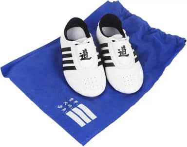 Taekwondo Sapatos Boxe Kung Fu TaiChi Sapatos Inovador Leve Respirável NonSlip Borracha Sole Artes Marciais Sapatos de Treinamento para Homens Mulheres Crianças Branco Preto