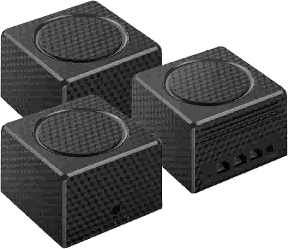 Kit Roteador Mesh Wi-Fi Gigabit, 3 Portas LAN/WAN, Banda Dupla 2.4GHz/5GHz, Cobertura Amplificada para Casa Inteira - Até 75 Dispositivos,Ideal para casas grandes ou multiandares