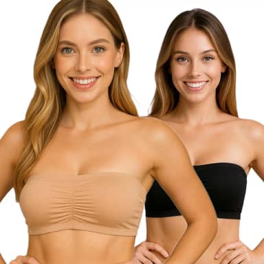 Kit 2 Tops Feminino Tomara Caia Bojo Removível Lycra Lisa