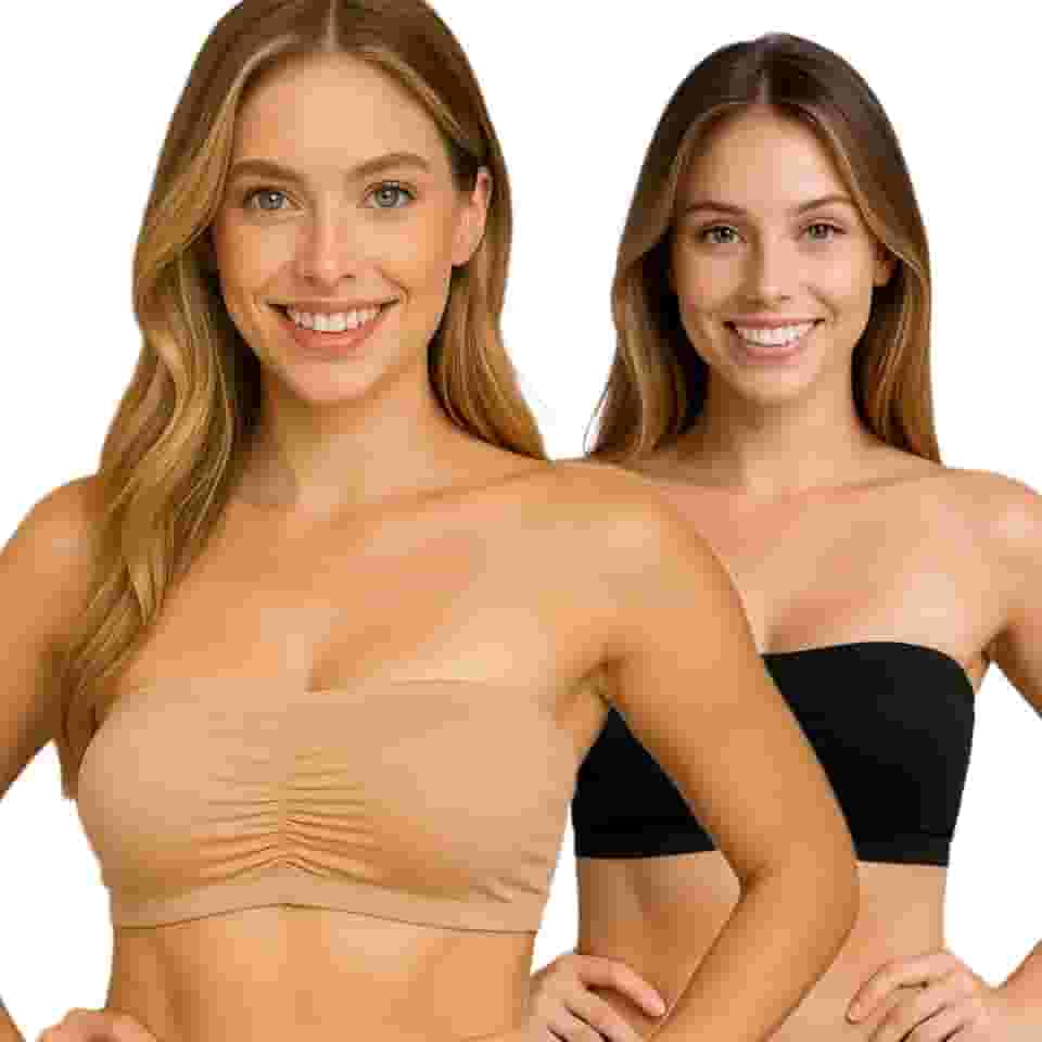 Kit 2 Tops Feminino Tomara Caia Bojo Removível Lycra Lisa