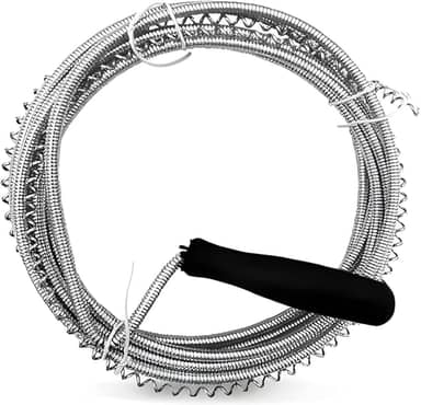 Desentupidor Dreno em Espiral com Cabo de Aço Carbono 3 Metros para Ralos Canos Pia Cozinha e Banheiro Solução Prática para Tubulação com Mola Inoxidável Ideal para Casa e Coletor de Cabelo