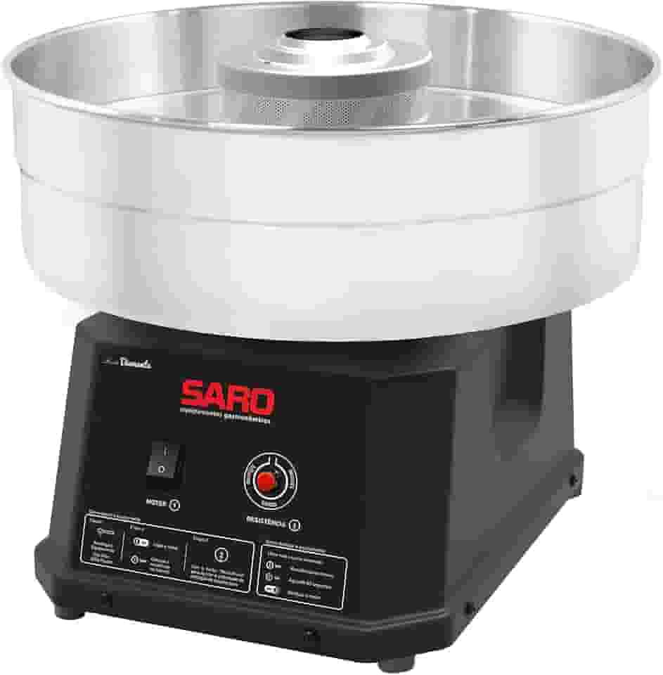 Máquina de Algodão Doce Profissional Elétrica Bivolt Eventos Aniversários Buffet Infantil Saro