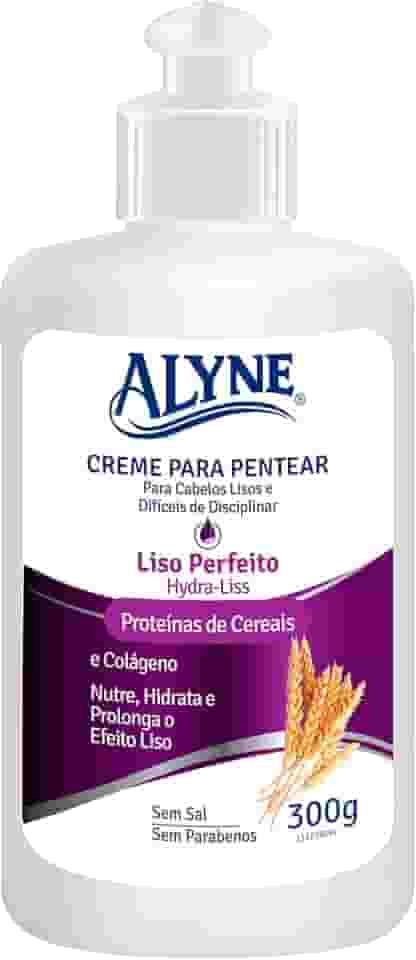 Alyne, Creme para pentear cabelo, Liso Perfeito, 300 g, Roxo