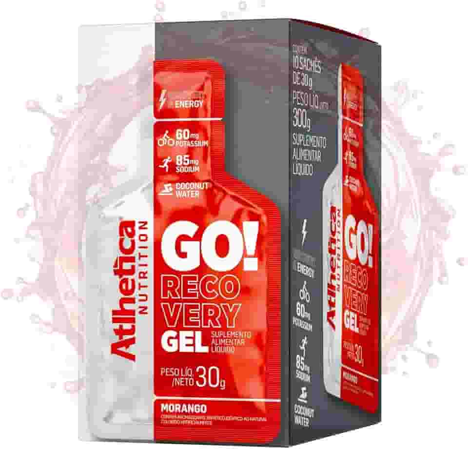 Go Energy Gel (10 Sachês) - Sabor Morango - Atlhetica Nutrition