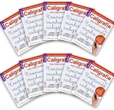Kit 10 Caligrafia para Treinar ed.02 - 160 págs. - Edições Iguais: Para todas as idades