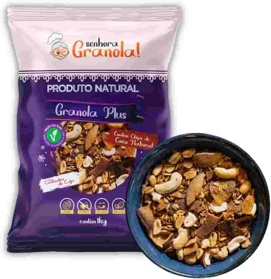 Senhora Granola Plus 1kg Completa Com Castanha de Caju e Lascas de Coco