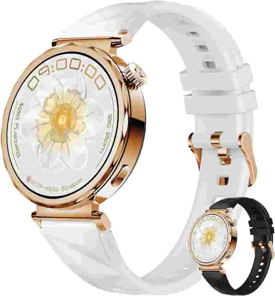 Smartwatch feminino Relógio inteligente Digital de 1.32' Full Touch com rastreador de condicionamento físico, atende/faz chamadas com mais de 120 modos esportivos,Compatível com Android iOS