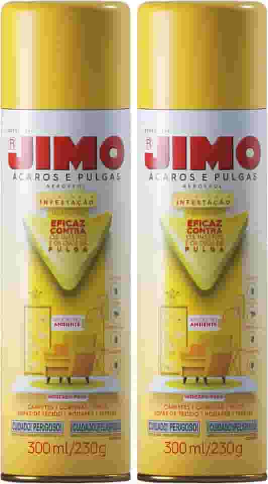 KIT 2 Ácaros e Pulgas Aerossol 300ml/230g - JIMO