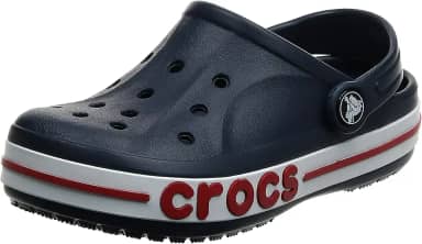 Sandália crocs crocband logo navy/pepper