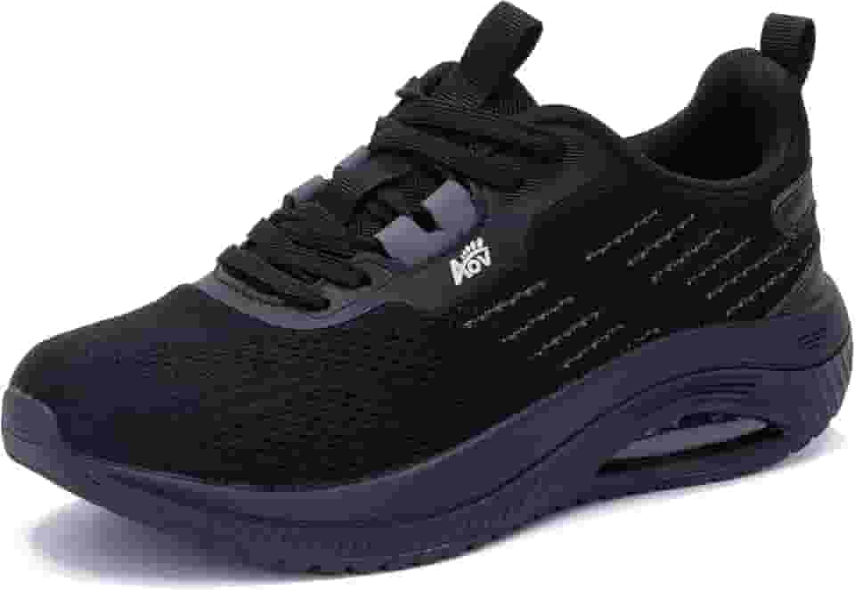 Sapatos de Caminhada Femininos com Suporte de Arco Tênis Ortopédicos para Fascite Plantar Calcanhar e Alívio Da Dor No Pé Tênis AllPreto Tamanho 7.5