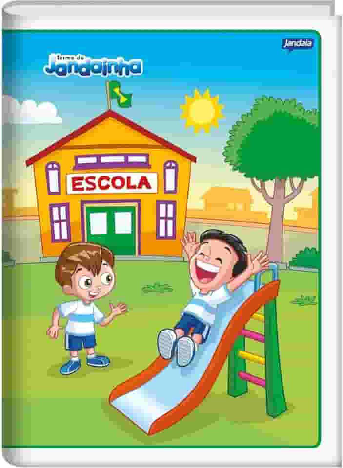 Caderno Brochura 1/4, Jandaia 00407-77, Multicor, Pacote com 20 Unidades