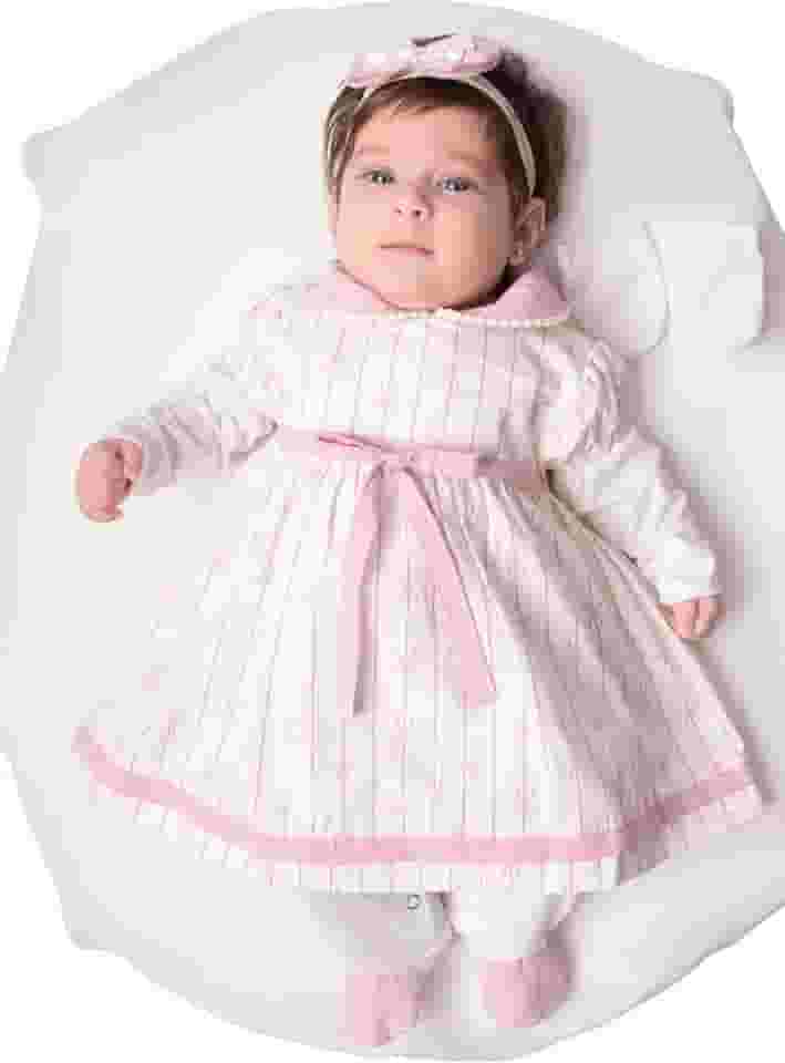 Saída Maternidade Menina Jade 5 peças Roupas de Bebê Rosê