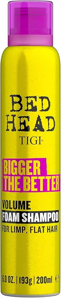 TIGI Shampoo Bed Head Bigger The Better Volume Espuma para cabelos finos 200 ml