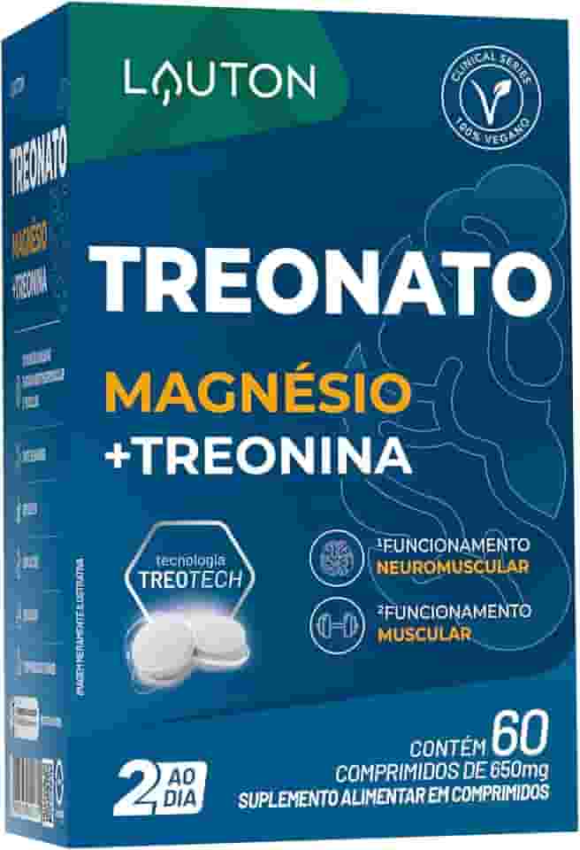TREONATO Magnésio + Treonina (Clinical Series) 60 cps - Lauton