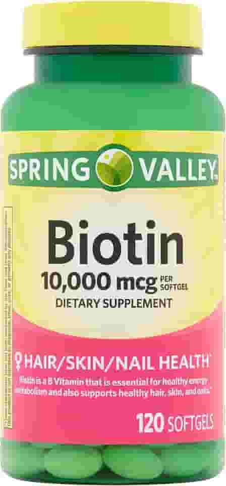 Biotina Mcg Spring Valley 10.000 - 120 Capsulas