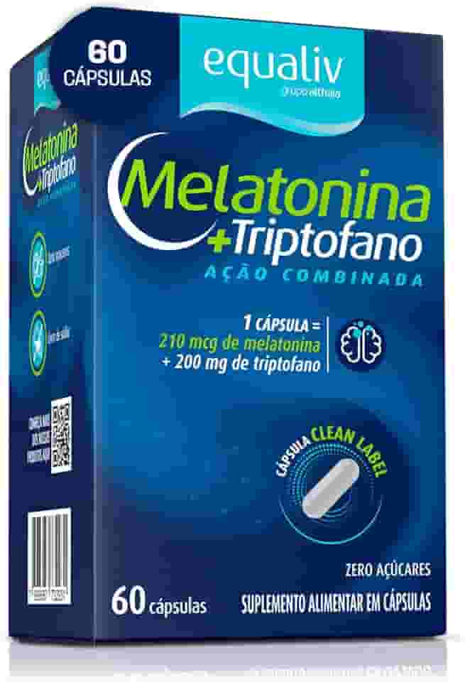 Equaliv Melatonina com Triptofano – 60 Cápsulas