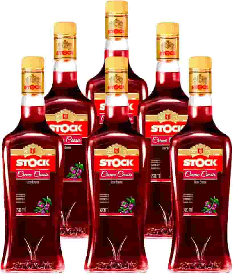Licor Creme de Cassis Stock 720ml 6 Unidades