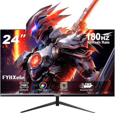 Monitor Gamer 24 Polegadas, IPS Full HD, 180Hz, 1ms, Borda Ultra Estreita,280cd/m², HDR, FreeSync/G-Sync | HDMI/DP VESA, Ideal para Home Office, Jogos e Estudos