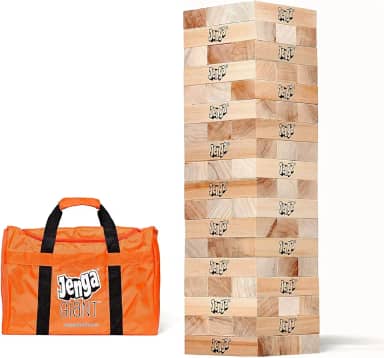 Jenga GIANT - Hardwood Blocks - Stacks to Over 5 feet - Officially Licensed - JS7