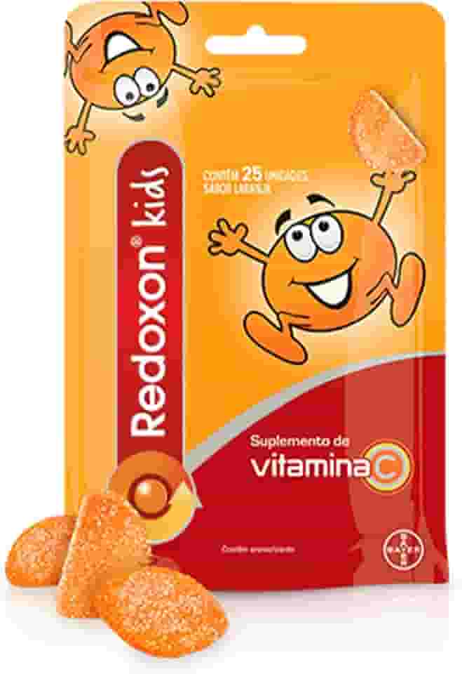 Redoxon Kids Vitamina, Sabor Laranja, Contém 25 gomas