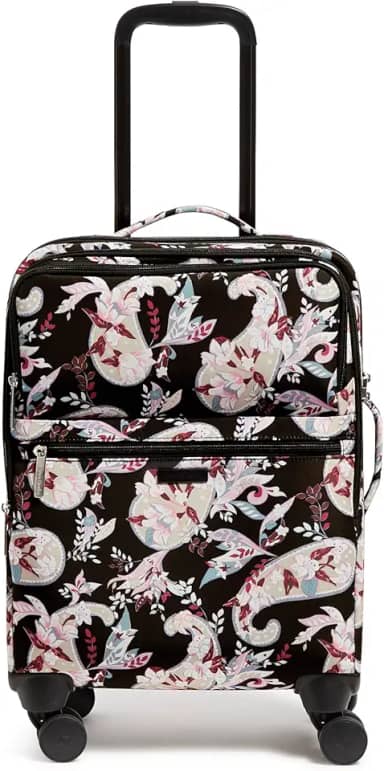 Mala de viagem com rodinhas Softside, estampa paisley botânica, Paisley botânico