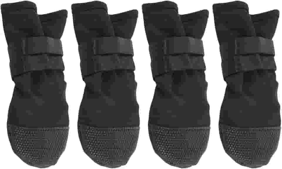 4pcs Não Deslizam Meias para Pisos de Madeira, Meias de Cão Macio, Protetor de Cães, Evita Lamber As Patas, Sapatos de Cachorro para Proteger As Patas (tamanho s)