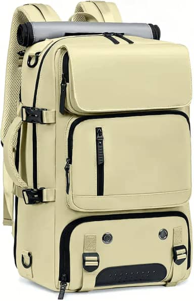 Mochila Reforçada com Compartimentos para Notebook e Tablet – Resistente à Água, USB, Engate de Mala – Masculina e Feminina para Viagem, Trabalho e Dia a Dia