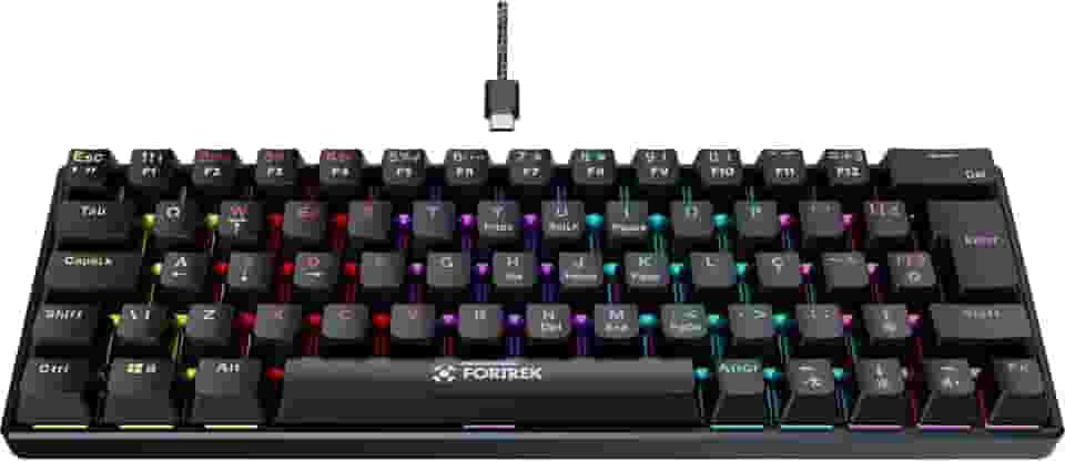 Teclado Gamer Mecânico Fortrek Gravity 65 Compact Preto